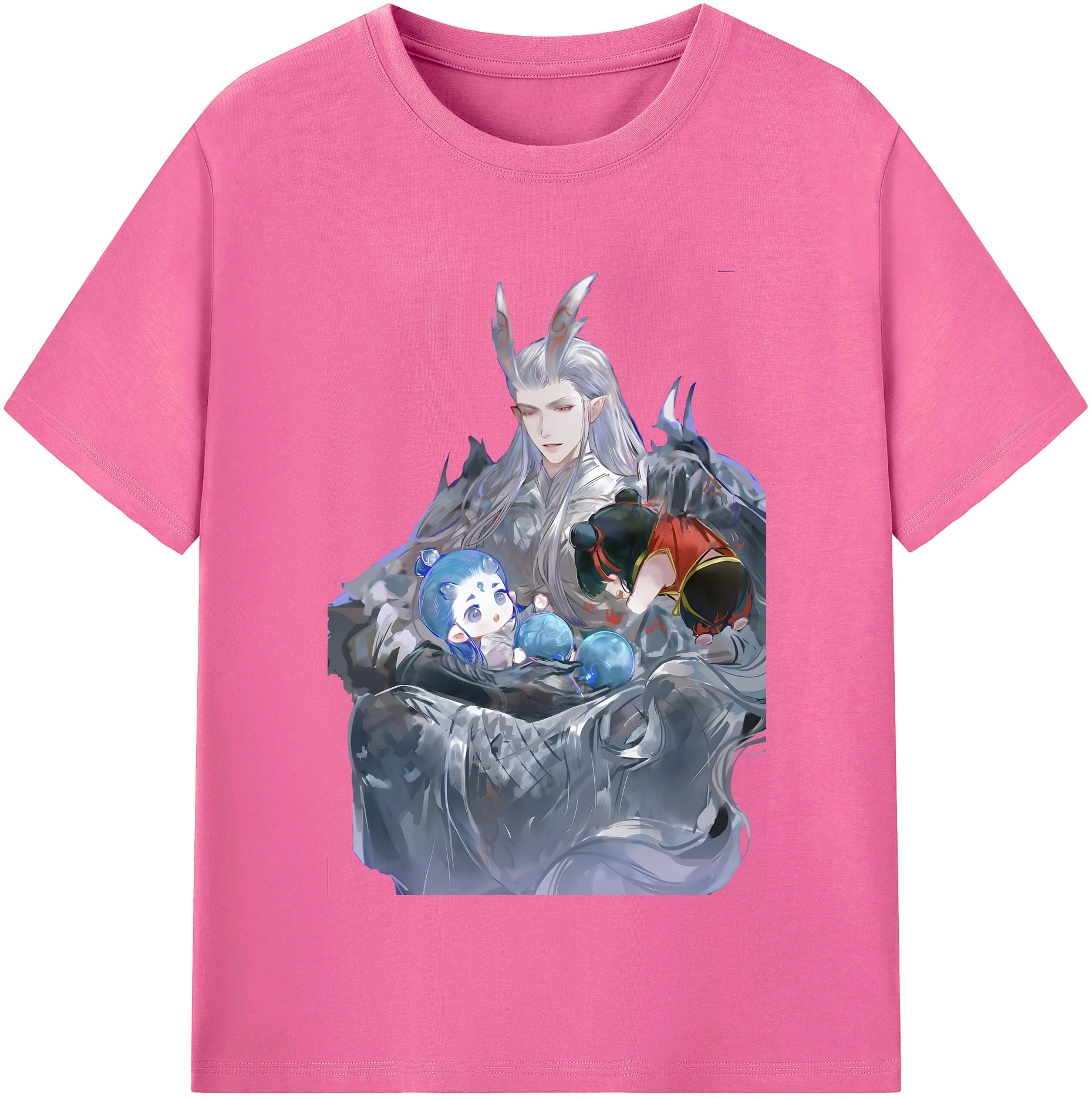 （画像用） Ne Zha 2 ナタ 魔童の大暴れ レディースカジュアルプリントTシャツ（綿100％）